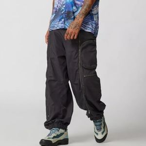 Futuristic Cargo Satin parachute pants NEW